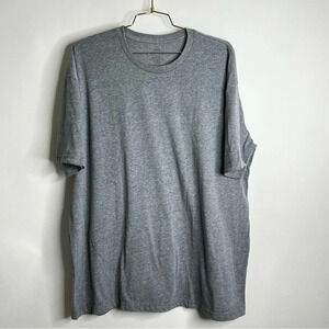 TRUE CLASSIC Tee Size XXL Heathered Gray Grey Crew-Neck Short Sleeve Cotton